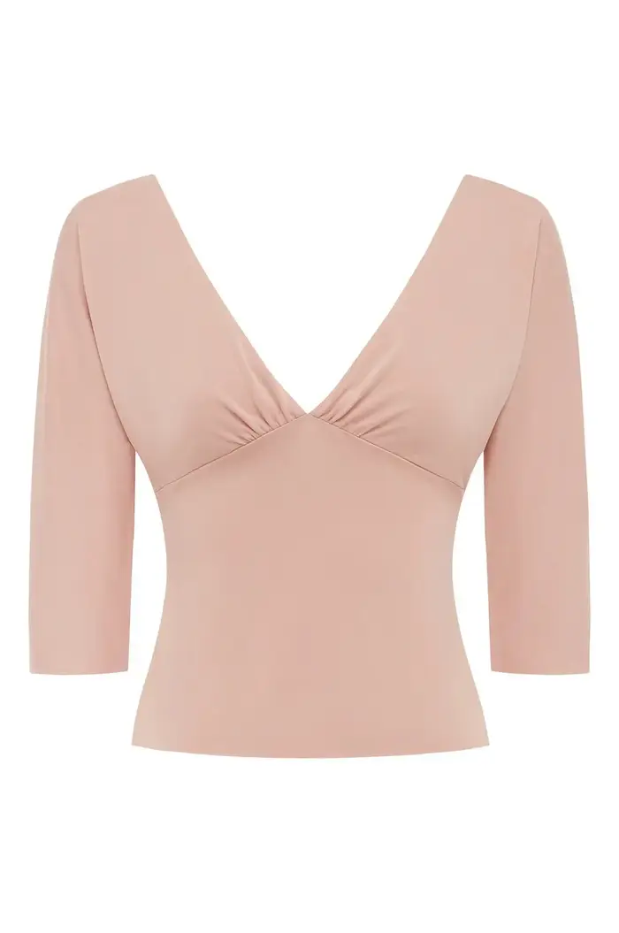 Haut pour femme avec col en V