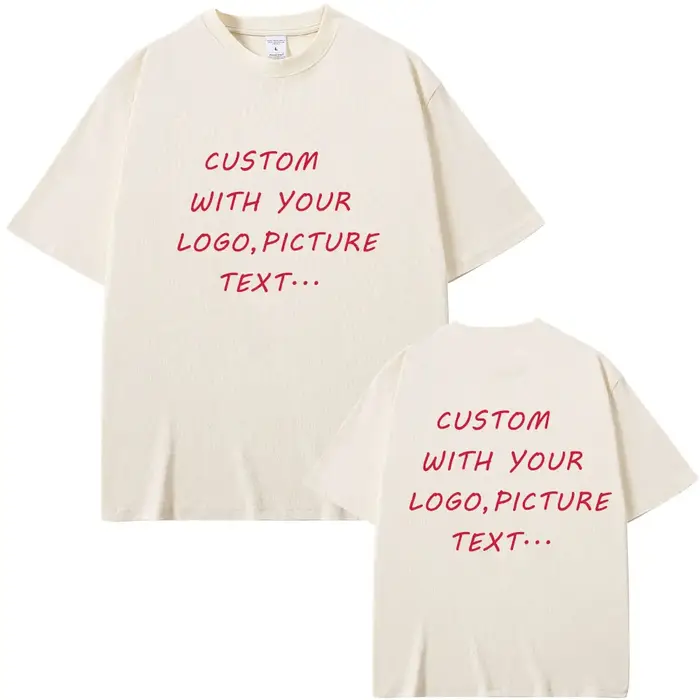 T-Shirt Personnalisé en Pur Coton pour Homme et Femme