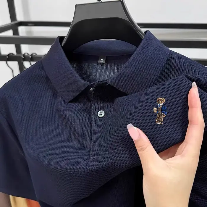 Polo homme en coton de haute qualité à manches courtes 2026