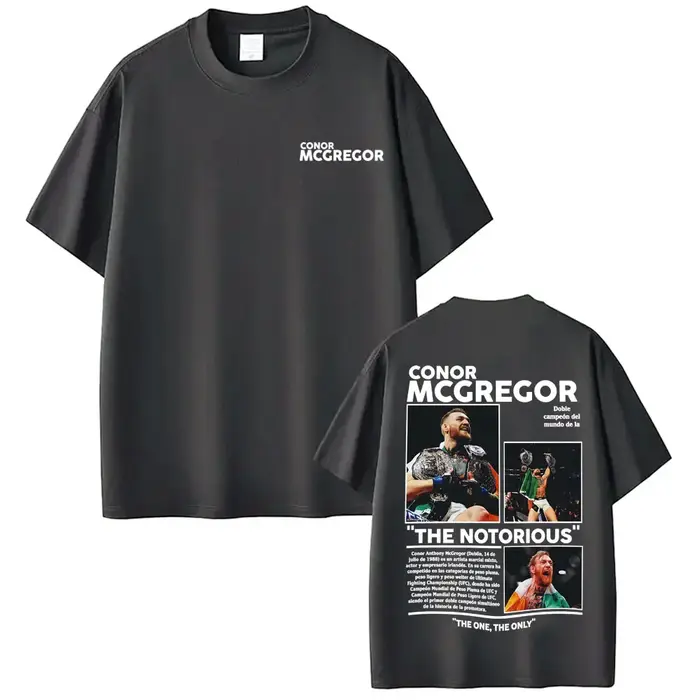 Conor Mcgregor The Notorious Merch T-shirts Vêtements pour hommes Harajuku Cool High Street