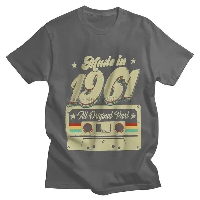 Fabriqué En 1961 60 Ans Vintage T-shirt Hommes Streetwear