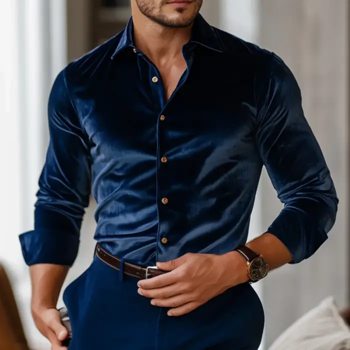 Nouvelle Collection Automne Hiver : Chemises Habillées Vintage pour Hommes, Style Business Décontrac