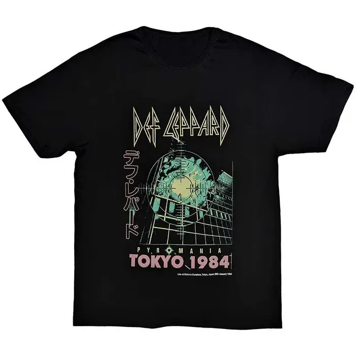 T-Shirt Def Leppard Shatter Band en coton pour hommes et femmes
