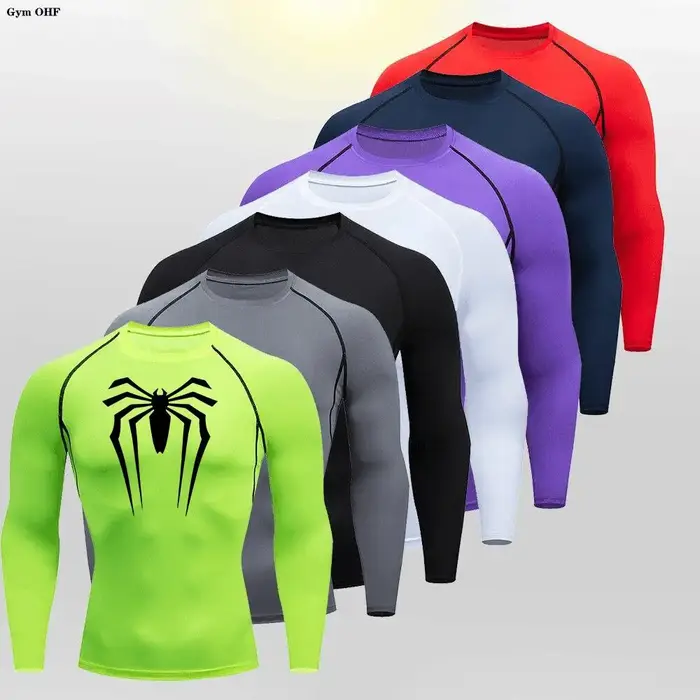 T-shirt de sport Spider pour homme