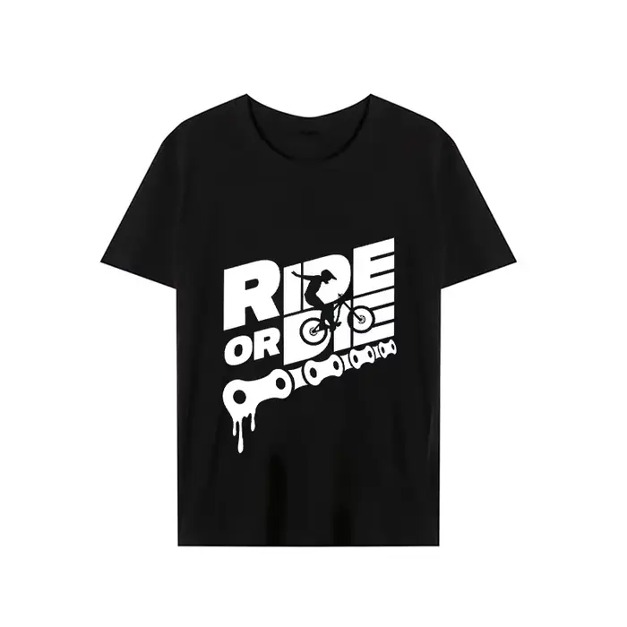 Hommes T-shirt Ride or Die imprimer hauts été mâle casual t-shirts moto mode Streetwear