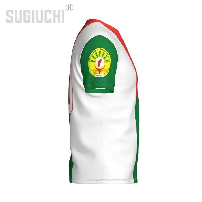 Nom personnalisé numéro drapeau de Madagascar emblème 3D T-shirts pour hommes femmes