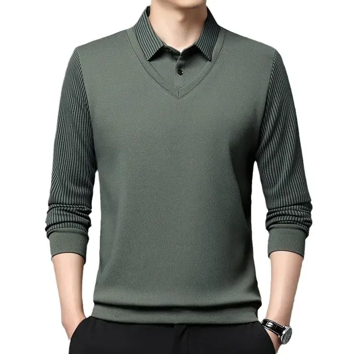 Polo à manches longues pour homme