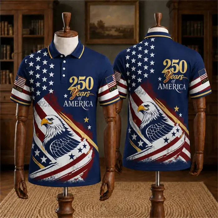 Polo pour homme USA 250e anniversaire 1776-2026