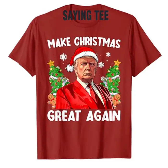 Rendre Noël encore une fois drôle Santa MAGA hommes T-Shirt