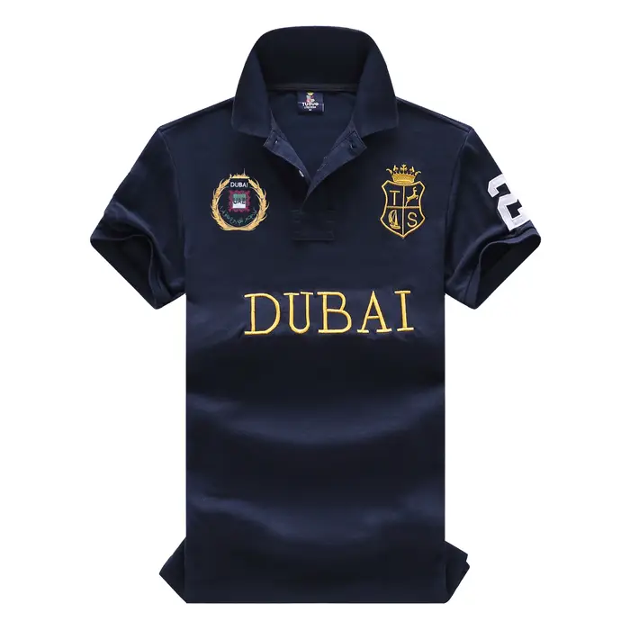 Polo pour homme TS 2026 Dubaï 100% Coton Respirant Grande Taille 6XL Vêtement de Golf d'Été T-shirt à Col Court de Haute Qualité