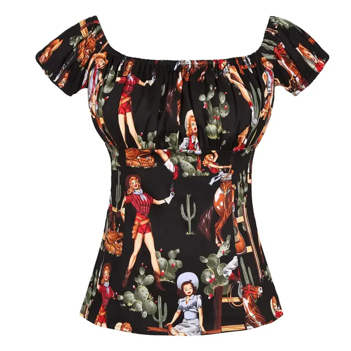 SISHION 2026 T-shirts vintage en coton imprimé pour femmes années 50 60 WS0004 Rockabilly Col en V Camisetas Tops décont