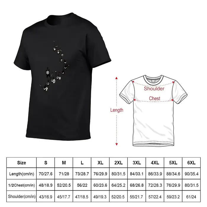 Patapon-T-shirt de l'armée en cascade pour hommes