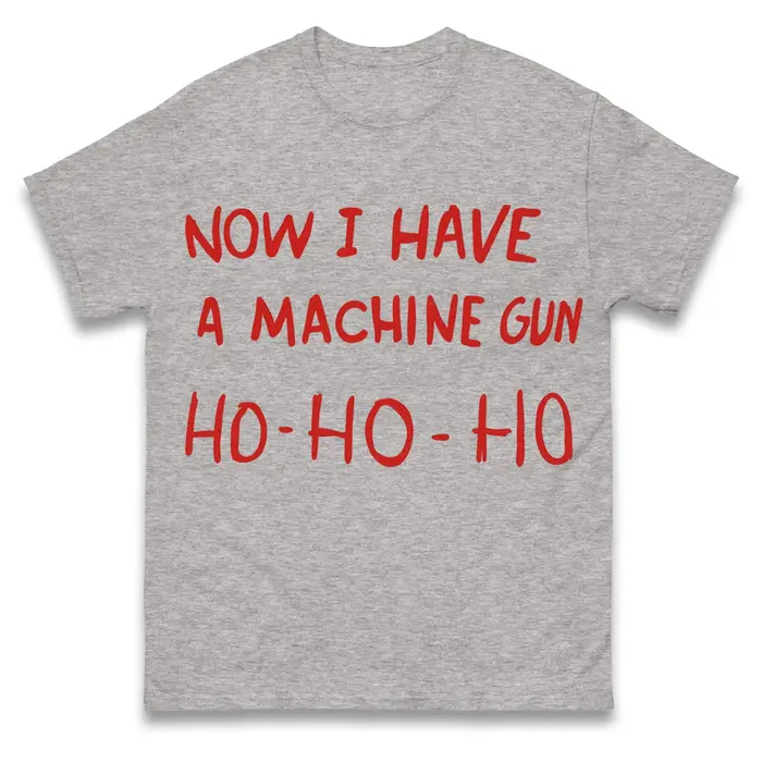 T-shirt graphique rétro pour hommes et femmes, avec citation de film « Now I Have A Machine Gun Ho-H