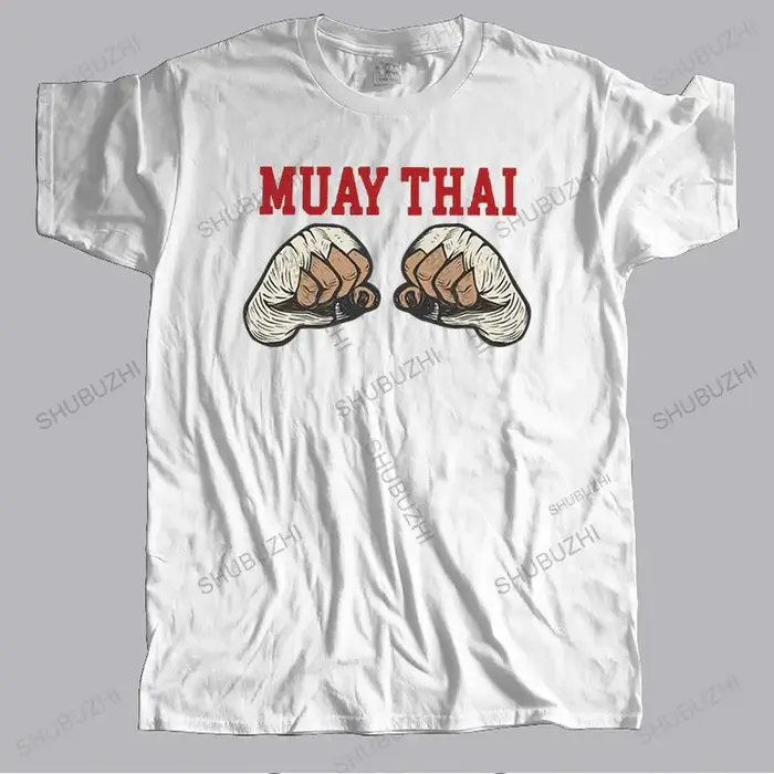 Classique hommes Muay Thai Combat entraînement T-shirt manches courtes coton T-shirt concepteur thaï