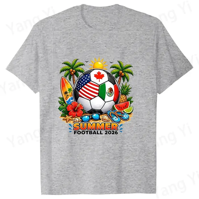 T-shirts de football tendance pour femmes et hommes – Manches courtes