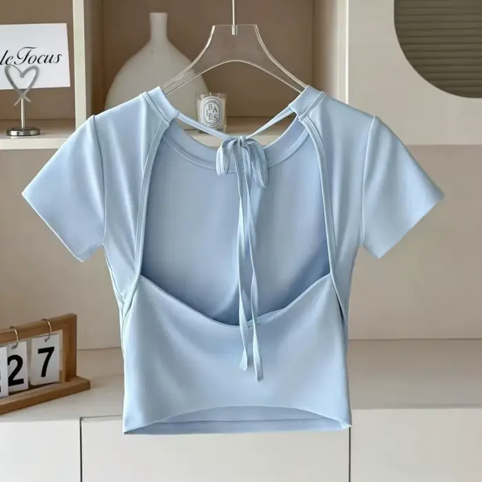 T-shirt de yoga pour femme