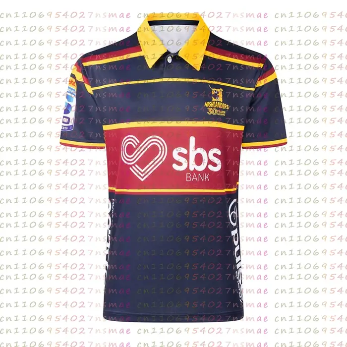 T-shirt de rugby pour hommes et enfants 2026 Otago Region Highlanders Super Rugby – Tenue parent-enf
