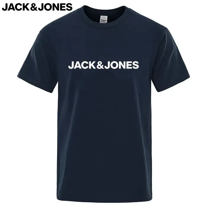 100% pur coton Jack Jones T-shirts d'été pour hommes et femmes