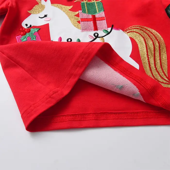 T-shirt Rayé à Manches sulfen Coton pour Fille