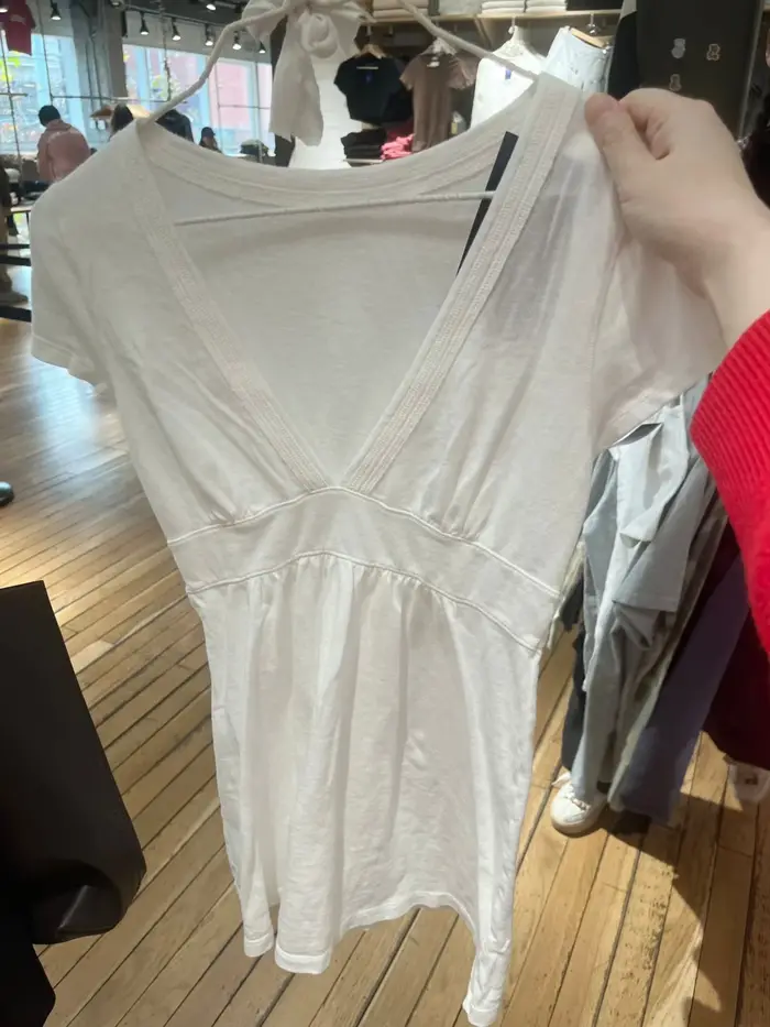 T-shirts longs blancs pliables pour femme