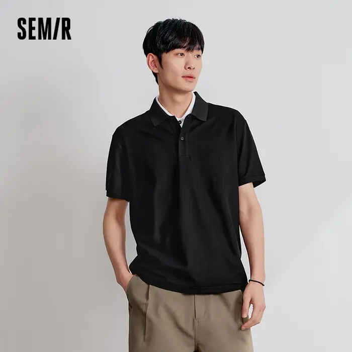 Semir Polo hommes séchage rapide refroidissement couleur unie 2025 été nouveau décontracté à manches courtes bureau banlieue haut