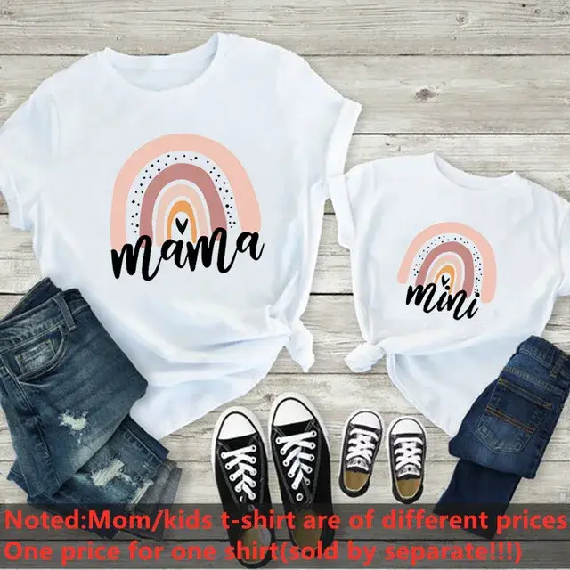 T-shirt de princesse pour mère et fille