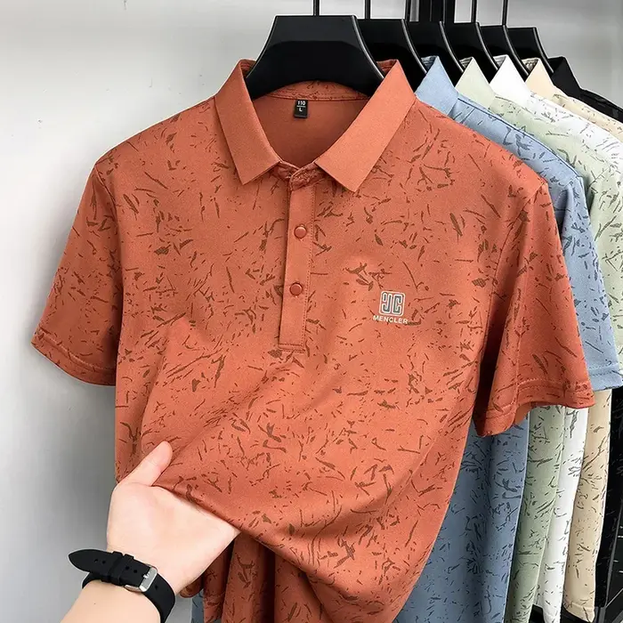 Polo à manches courtes pour homme avec revers