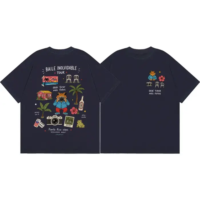 T-shirt Rapper Bad Bunny Debi Tirar Mas Fotos DTMF Album Merch