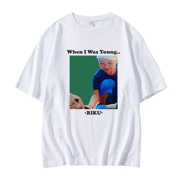 NCTWISH Concert quand j'ai été jeune avec le même T-shirt ample à la mode pour femmes