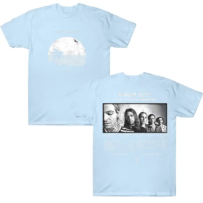 Essuyez! Album t-shirt le quartier vêtements d'été unisexe mode chemise décontractée hommes femmes esthétique pur haut en coton Streetwear