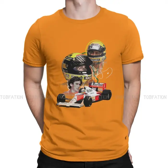 T-shirt personnalisé Ayrton Scannelle F1 Race Raer pour hommes