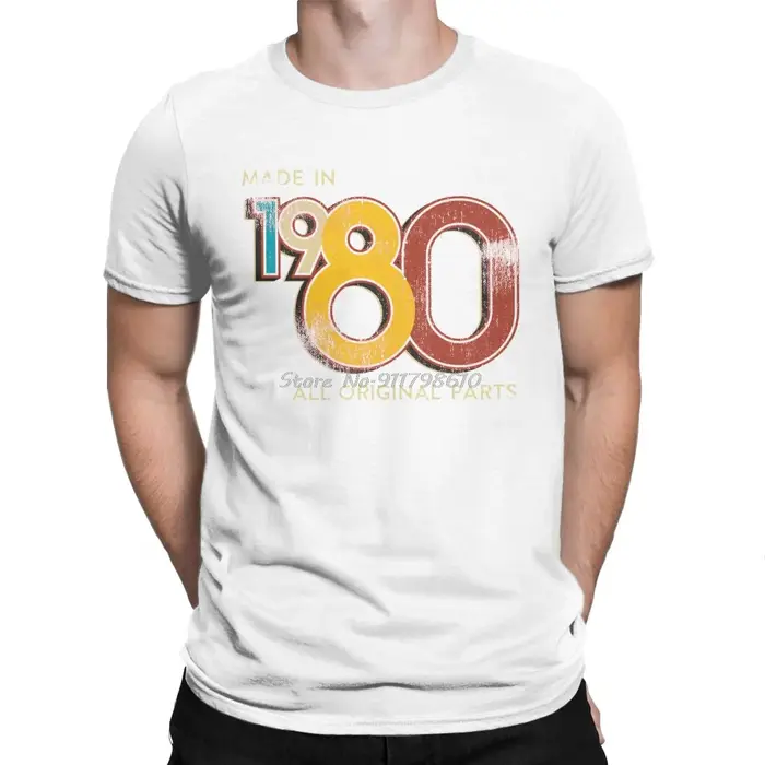 T-shirt rétro à manches courtes pour hommes