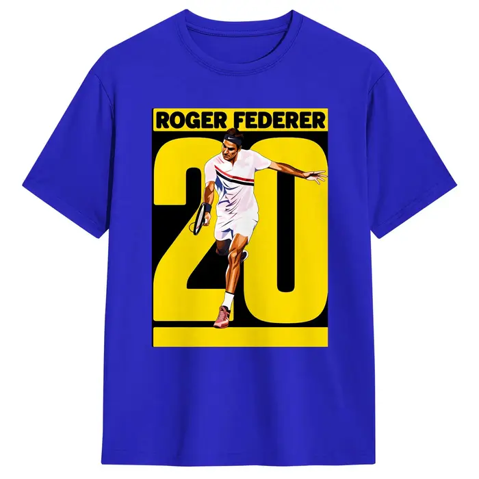T-shirt surdimensionné RF Roger Federer, 100% coton, T-shirt populaire pour hommes, plage, motif rétro Y2K, manches courtes