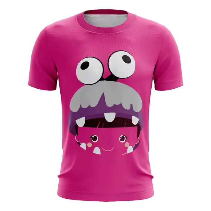 T-shirts pour adultes imprimés en 3D de Monsters