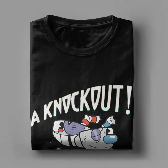Knockout Cuphead t-shirt pour hommes