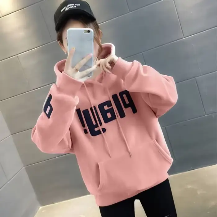 Sweats à capuche à manches longues PVD pour femmes
