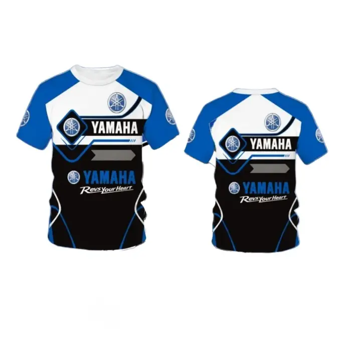 Nouveau t-shirt de course moto cross-country pour hommes