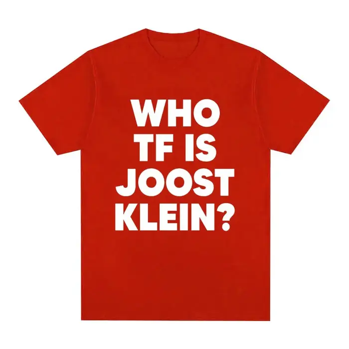 T-shirt tendance et amusant pour femme 2026 – Qui est Joost Klein ? – Haut créatif et stylé