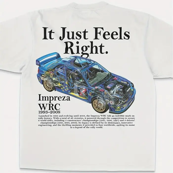 T-Shirt de voiture de course japonaise pour hommes
