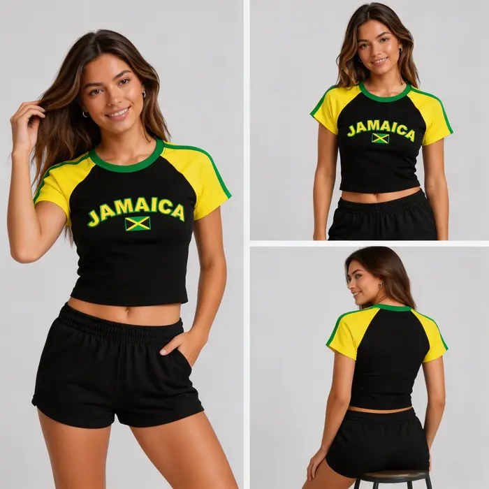 T-shirt imprimé Jamaïque pour femme