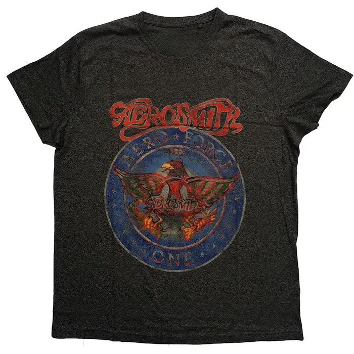 T-Shirt Vintage avec Logo du groupe Aerosmith