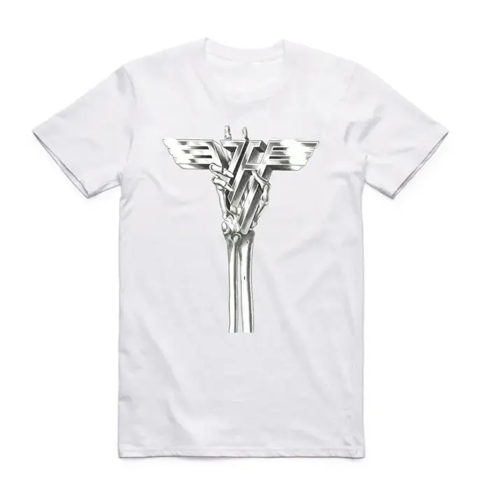 2019 hommes femmes imprimer Van Halen bande mode blanc T-shirt été col rond manches courtes