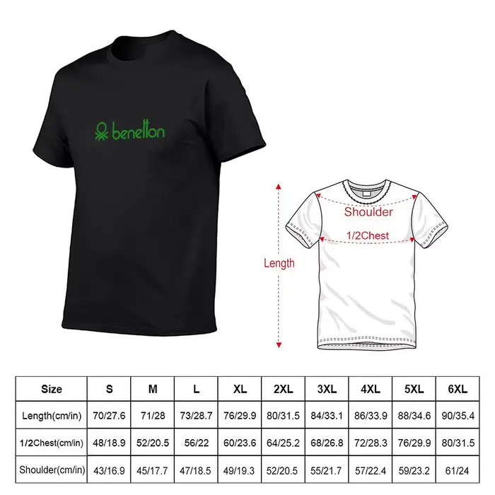 T-Shirt vintage uni Benetton pour homme, vêtement surdimensionné, blanc