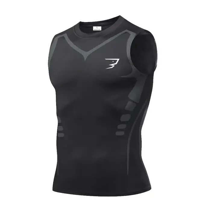 T-shirt de sport pour homme avec motif imprimé, t-shirt sans manches ample, t-shirt de musculation, t-shirt de course en plein air, débardeur de musculation
