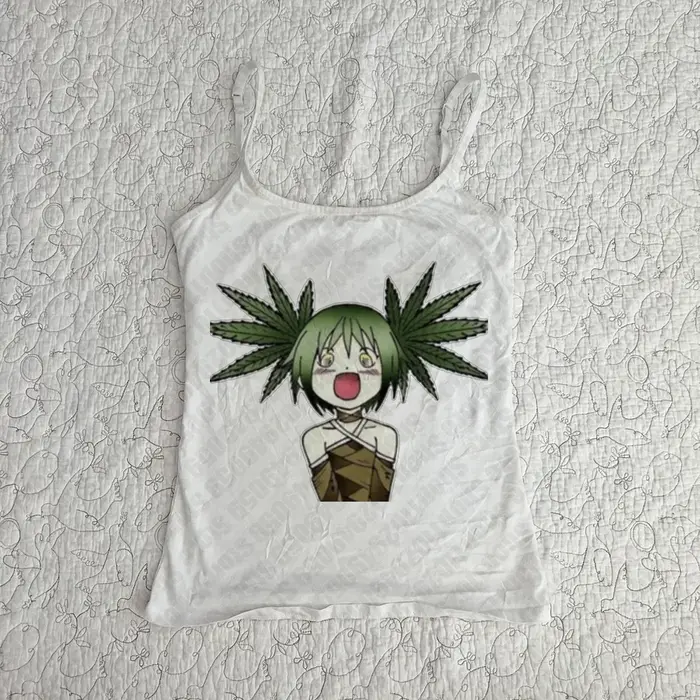 Gothique Camisole Top Emo Filles Impression Grunge Haut Court Vêtements Vintage Punk Femmes Corset Débardeur Bébé T-shirts Y2k Style 2000s Top