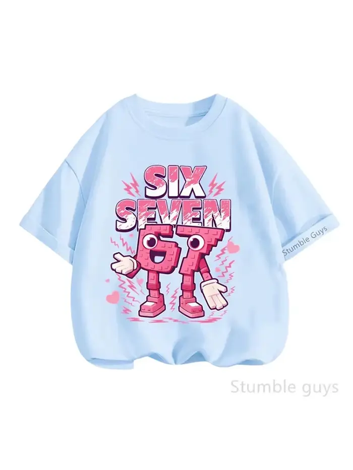 T-shirt graphique rose pour enfants