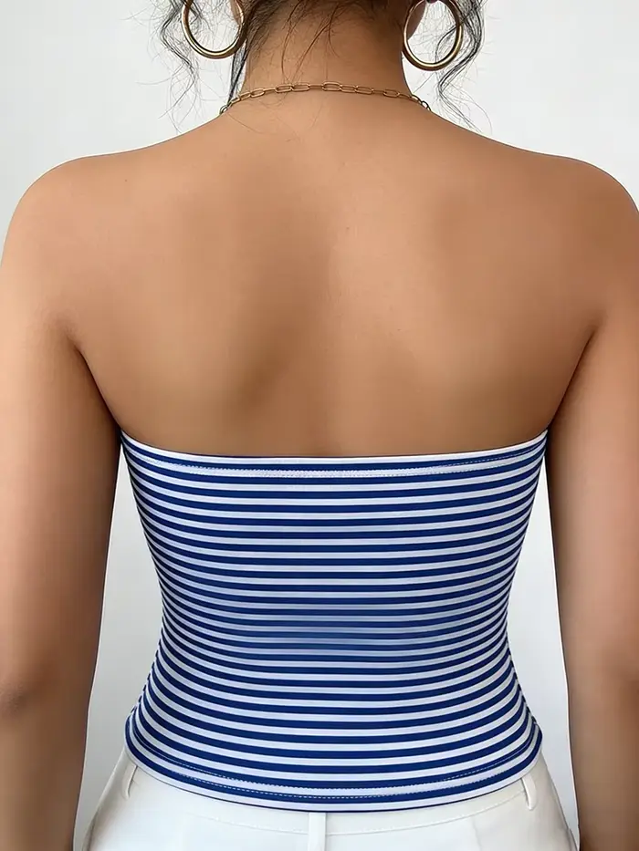 Haut tube sans bretelles pour femme