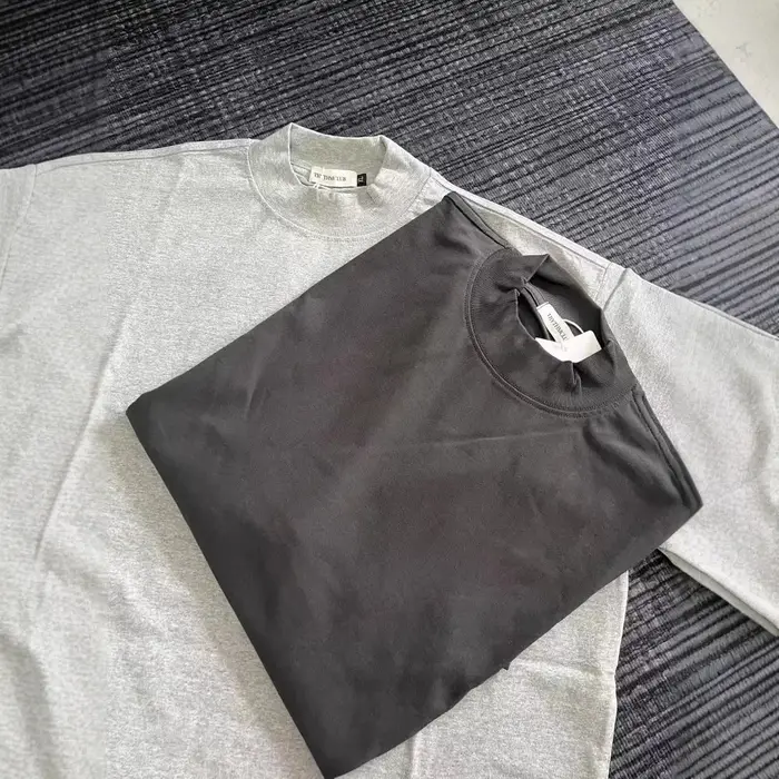 T-Shirt ample surdimensionné à manches courtes et col rond pour hommes
