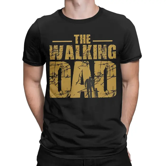 Hommes T-Shirts le marche papa Vintage 100% coton t-shirt à manches courtes fête des pères t-shirt c