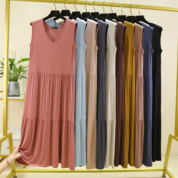 Robe longue à plusieurs niveaux pour femmes